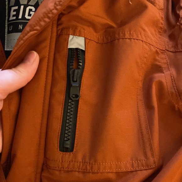 Orange Fur-Lined kids Winter Jacket - Picture 8 of 16